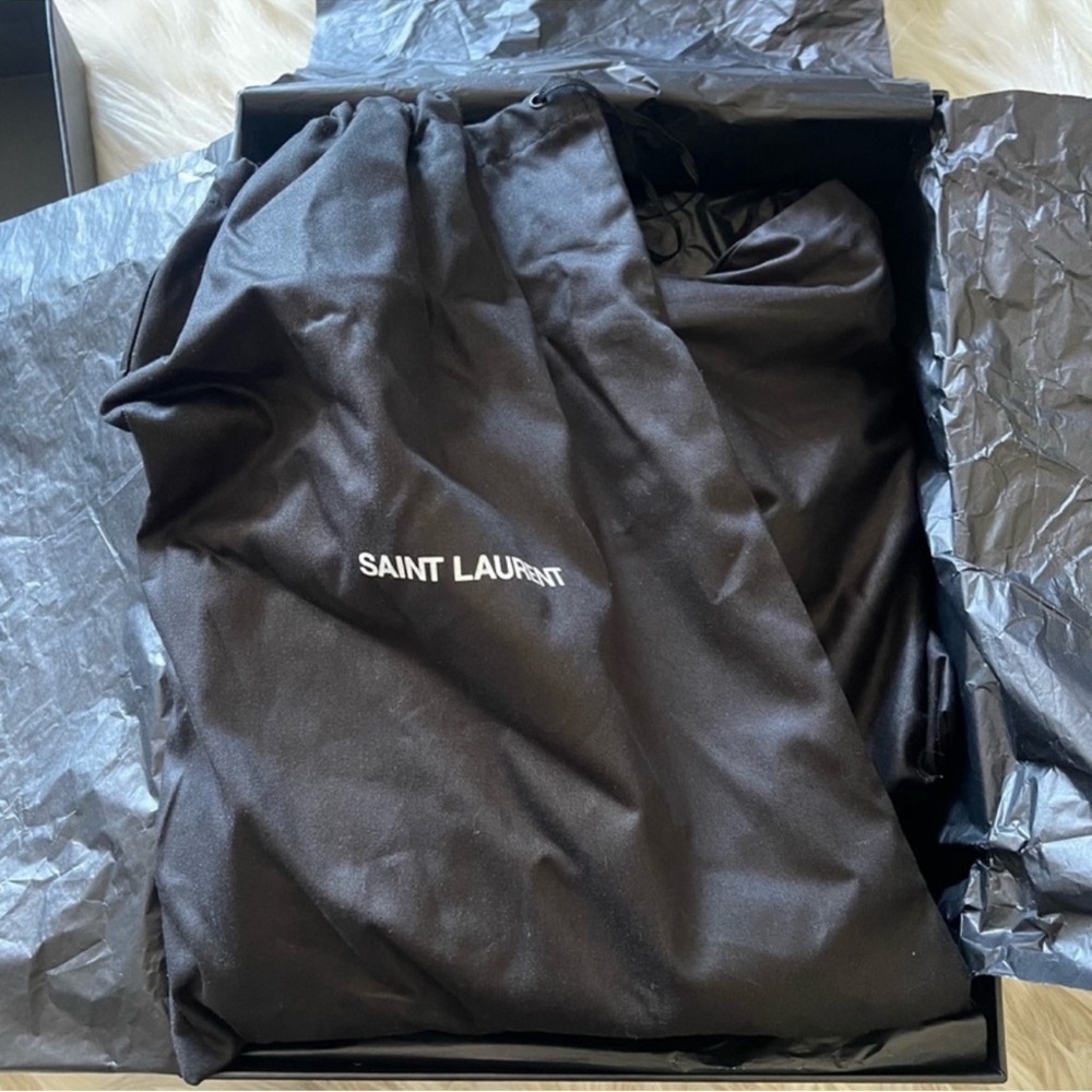 Saint Laurent Silver Ankle Boots - Picture 2 of 8